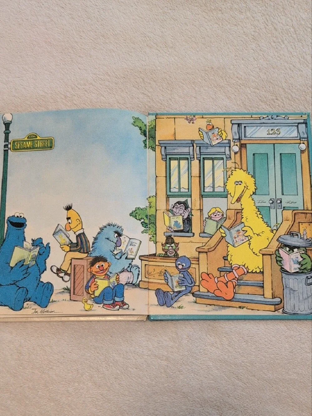Sesame Street Board Book Bundle Ernie Grover Early Readers Vintage Kids